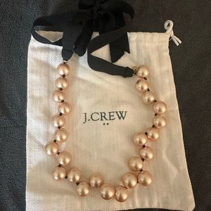 Gorgeous J.Crew Light Pink and Black Tie Necklace